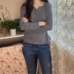 Bella Swan Inspired Gray Print Longsleeve Top